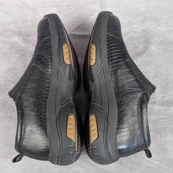 Roper leather slip ons size 8 black snakeskin pristine condition - Picture 5 of 7